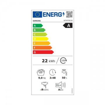 Samsung Πλυντήριο Ρούχων 9kg με Τεχνολογία Ατμού 1400 Στροφών AI Wash Ασημί WF90F09C4SU4 Samsung Πλυντήριο Ρούχων 9kg με Τεχνολογία Ατμού 1400 Στροφών AI Wash Ασημί WF90F09C4SU4